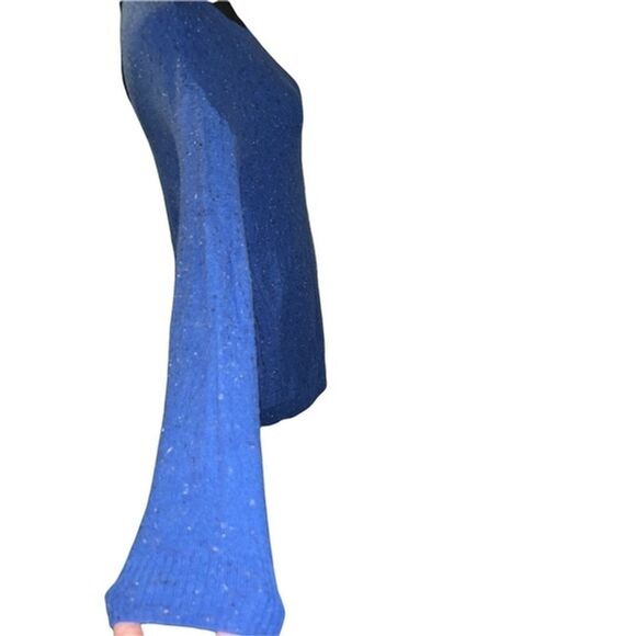Rubbish Royal Blue Angora Rabbit Lightweight Long Sleeve Sweater Extra Small XS - Picture 4 of 12